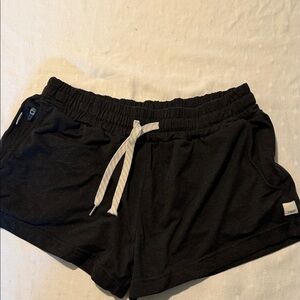 Vuori Black Athletic Drawstring Shorts